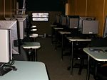 inside the mobile lab, ten computers