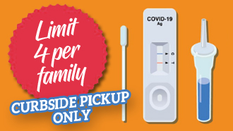 Free at-home COVID test kits are currently available through curbside distribution at the Bellaire Public Library.
